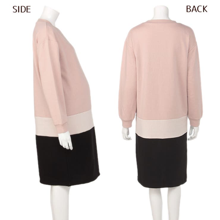 授乳口付き裏起毛バイカラーワンピース 品番 Nmyk 西松屋 ニシマツヤ のキッズファッション通販 Shoplist ショップリスト