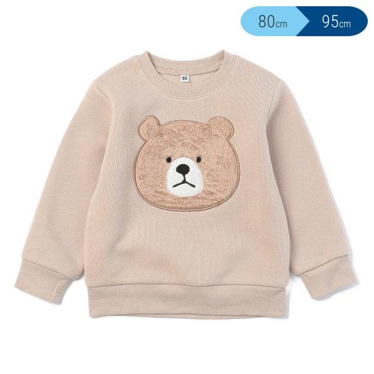 裏起毛くまアップリケトレーナー 品番 Nmyk 西松屋 ニシマツヤ のキッズファッション通販 Shoplist ショップリスト