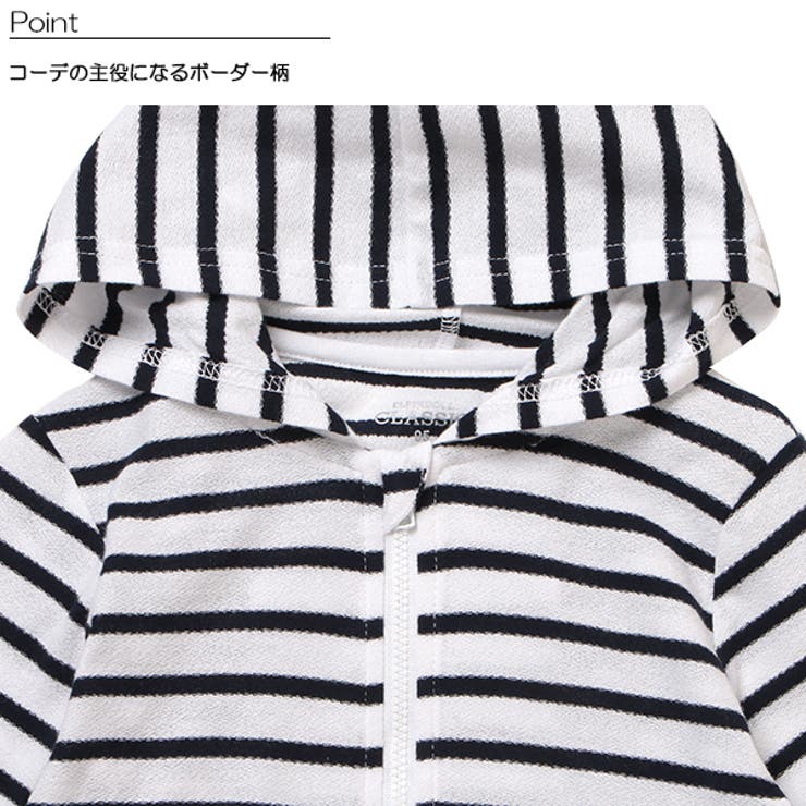 フード付きボーダーパーカー ネイビー 品番 Nmyk 西松屋 ニシマツヤ のキッズファッション通販 Shoplist ショップリスト