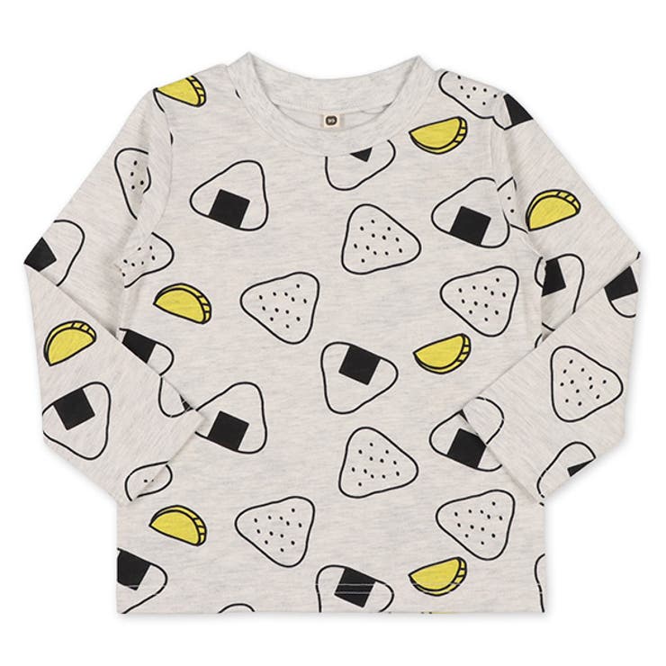 おにぎり総柄長袖tシャツ 品番 Nmyk 西松屋 ニシマツヤ のキッズファッション通販 Shoplist ショップリスト