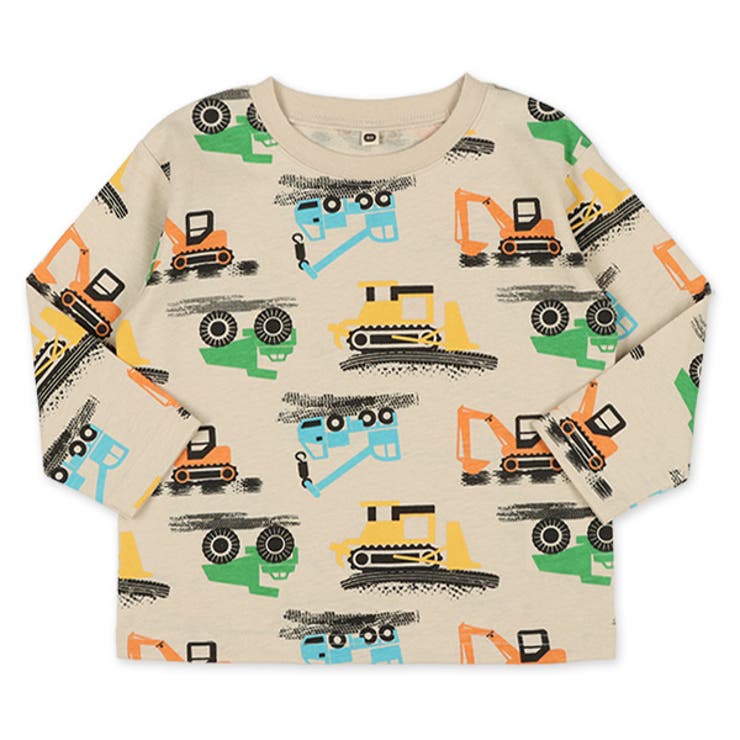 はたらくくるま総柄長袖tシャツ 品番 Nmyk 西松屋 ニシマツヤ のキッズファッション通販 Shoplist ショップリスト