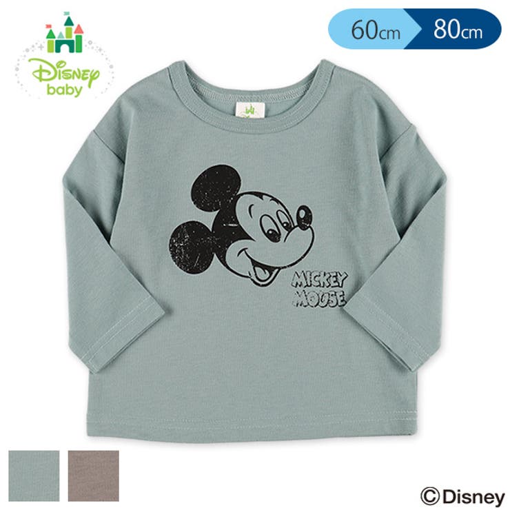 ディズニー ミッキードロップ長袖tシャツ 品番 Nmyk 西松屋 ニシマツヤ のキッズ ファッション通販 Shoplist ショップリスト