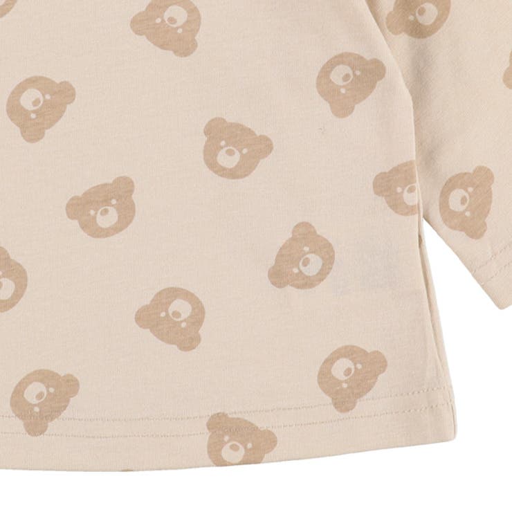 くま総柄プリント長袖tシャツ 品番 Nmyk 西松屋 ニシマツヤ のキッズファッション通販 Shoplist ショップリスト