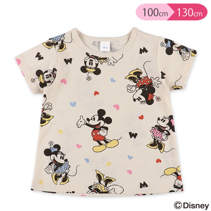ディズニー ミッキー ミニー総柄半袖tシャツ 品番 Nmyk 西松屋 ニシマツヤ のキッズファッション通販 Shoplist ショップリスト