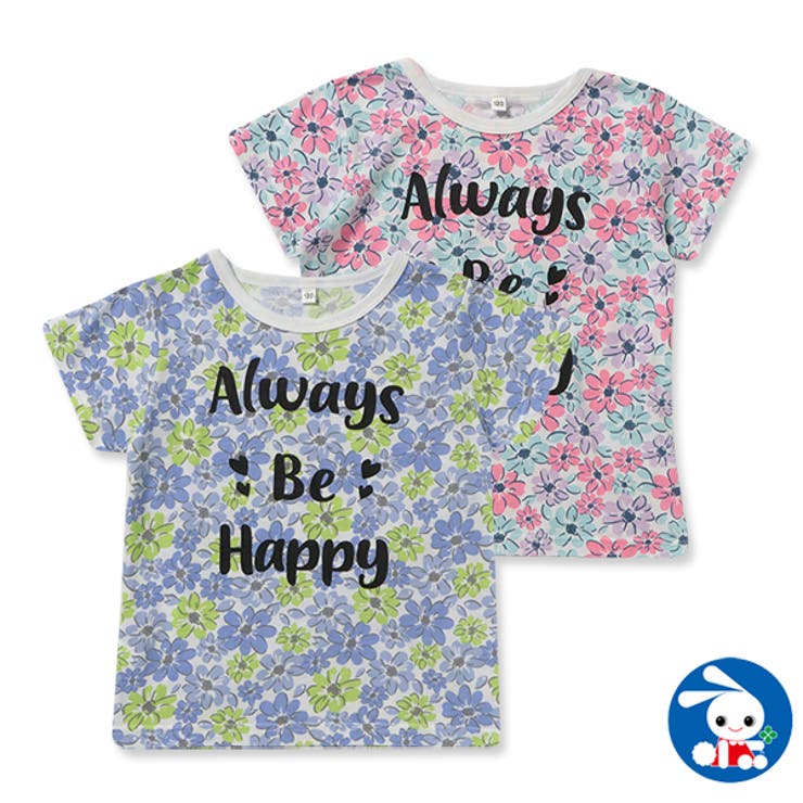 花柄ロゴプリント半袖tシャツ 品番 Nmyk 西松屋 ニシマツヤ のキッズファッション通販 Shoplist ショップリスト