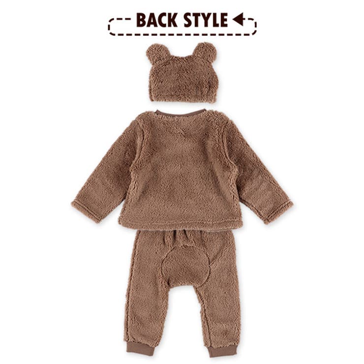 フリースくま帽子付き3点セット 品番 Nmyk 西松屋 ニシマツヤ のキッズファッション通販 Shoplist ショップリスト