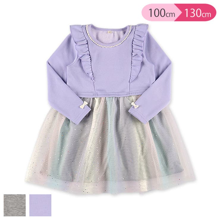 裏ベロアオーロラチュールワンピース 品番 Nmyk 西松屋 ニシマツヤ のキッズファッション通販 Shoplist ショップリスト