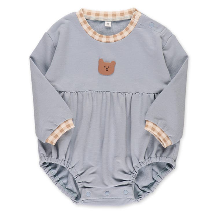 裏毛くま発泡プリント切り替え長袖カバーオール 品番 Nmyk 西松屋 ニシマツヤ のキッズファッション通販 Shoplist ショップリスト