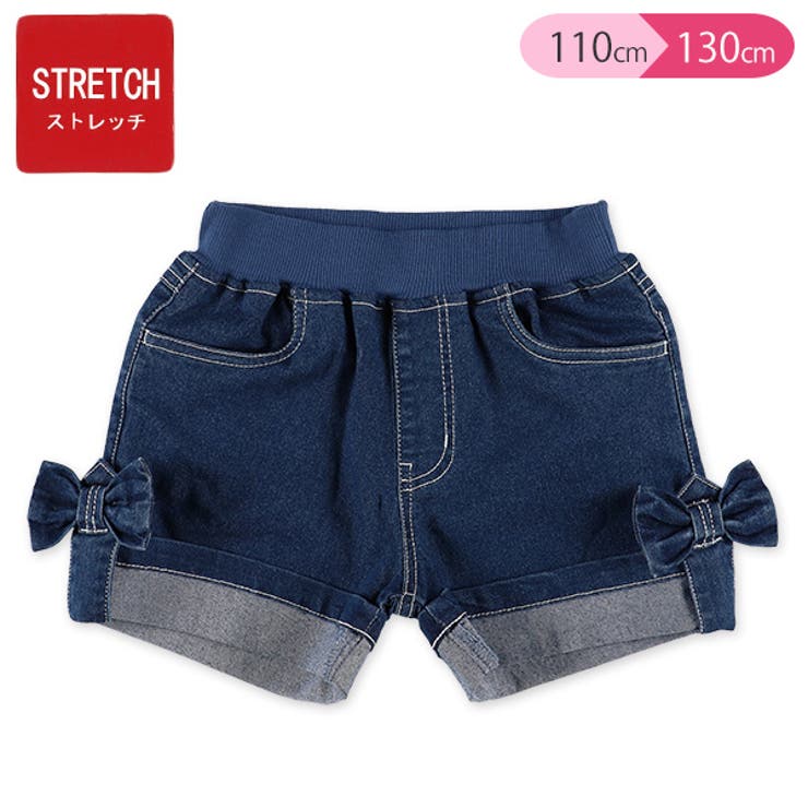ストレッチデニムリボンショートパンツ 品番 Nmyk 西松屋 ニシマツヤ のキッズファッション通販 Shoplist ショップリスト