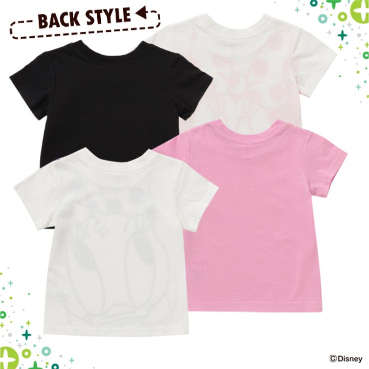 ミニー デイジーbigフェイス半袖tシャツ 品番 Nmyk 西松屋 ニシマツヤ のキッズファッション通販 Shoplist ショップリスト