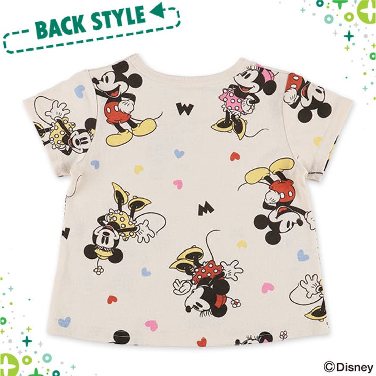 ディズニー ミッキー ミニー総柄半袖tシャツ 品番 Nmyk 西松屋 ニシマツヤ のキッズファッション通販 Shoplist ショップリスト