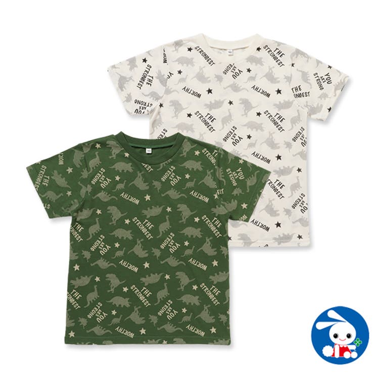 恐竜総柄半袖tシャツ 品番 Nmyk 西松屋 ニシマツヤ のキッズファッション通販 Shoplist ショップリスト