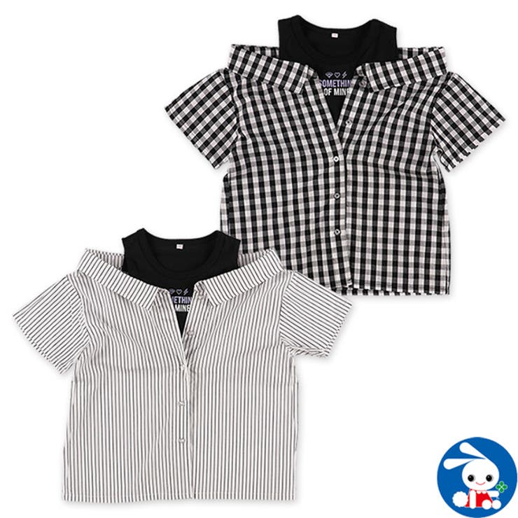 シャツタンクレイヤード風肩あき半袖tシャツ 品番 Nmyk 西松屋 ニシマツヤ のキッズファッション通販 Shoplist ショップリスト