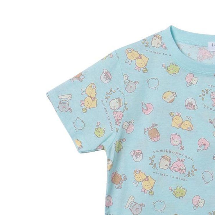 すみっコぐらし総柄半袖tシャツ 品番 Nmyk 西松屋 ニシマツヤ のキッズファッション通販 Shoplist ショップリスト