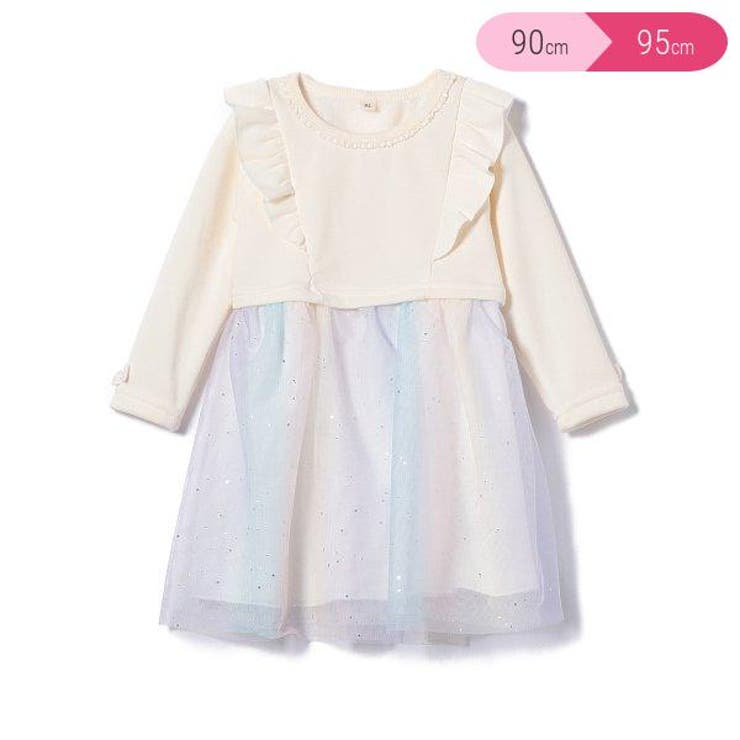 裏ベロアオーロラチュールワンピース 品番 Nmyk 西松屋 ニシマツヤ のキッズファッション通販 Shoplist ショップリスト