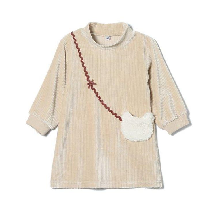 ニットコールくまポケット付きワンピース 品番 Nmyk 西松屋 ニシマツヤ のキッズファッション通販 Shoplist ショップリスト