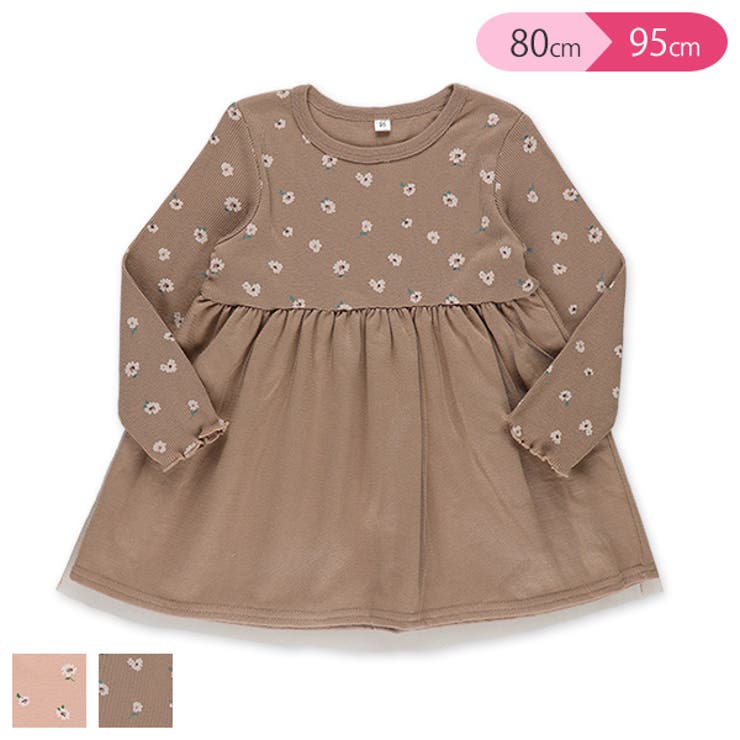 テレコ花柄チュールワンピース 品番 Nmyk 西松屋 ニシマツヤ のキッズファッション通販 Shoplist ショップリスト