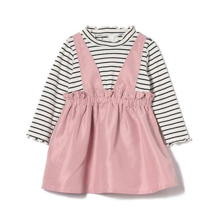 レイヤード風ピーチワンピース 品番 Nmyk 西松屋 ニシマツヤ のキッズファッション通販 Shoplist ショップリスト