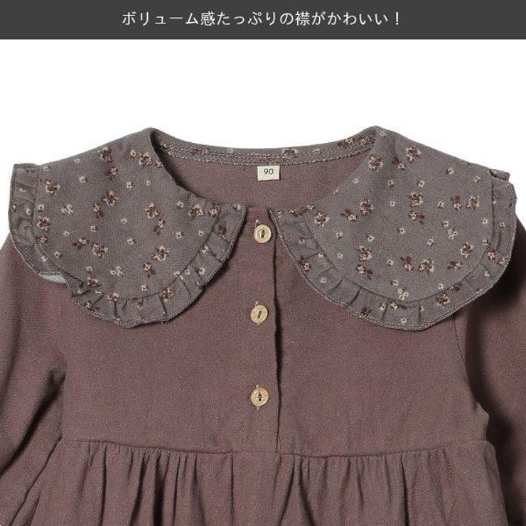 布帛花柄襟付きワンピース 80cm 90cm 95cm 品番 Nmyk 西松屋 ニシマツヤ のキッズファッション通販 Shoplist ショップリスト