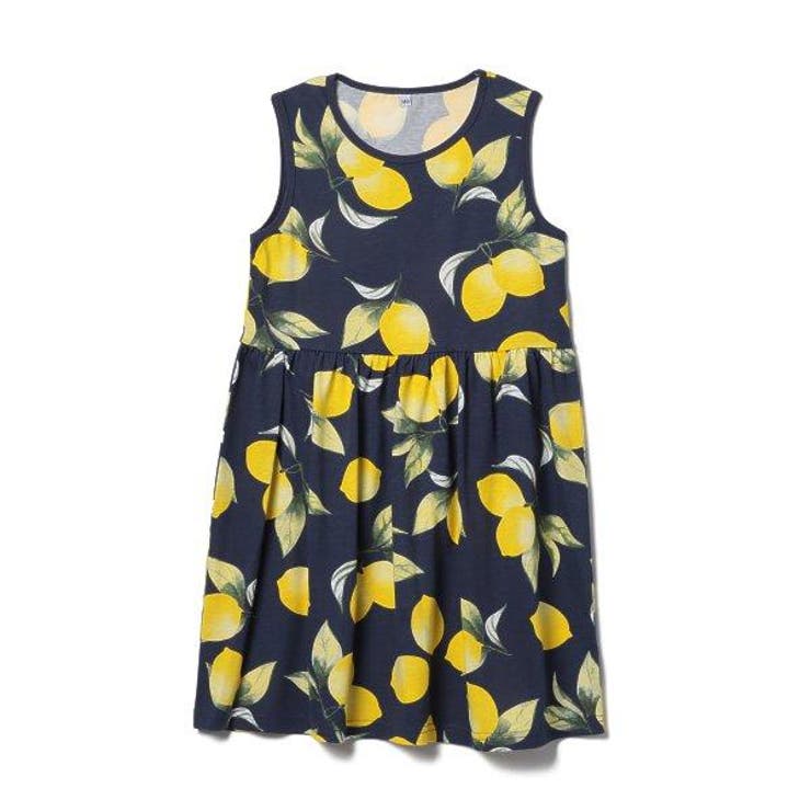 レモン総柄ノースリーブワンピース 品番 Nmyk 西松屋 ニシマツヤ のキッズファッション通販 Shoplist ショップリスト