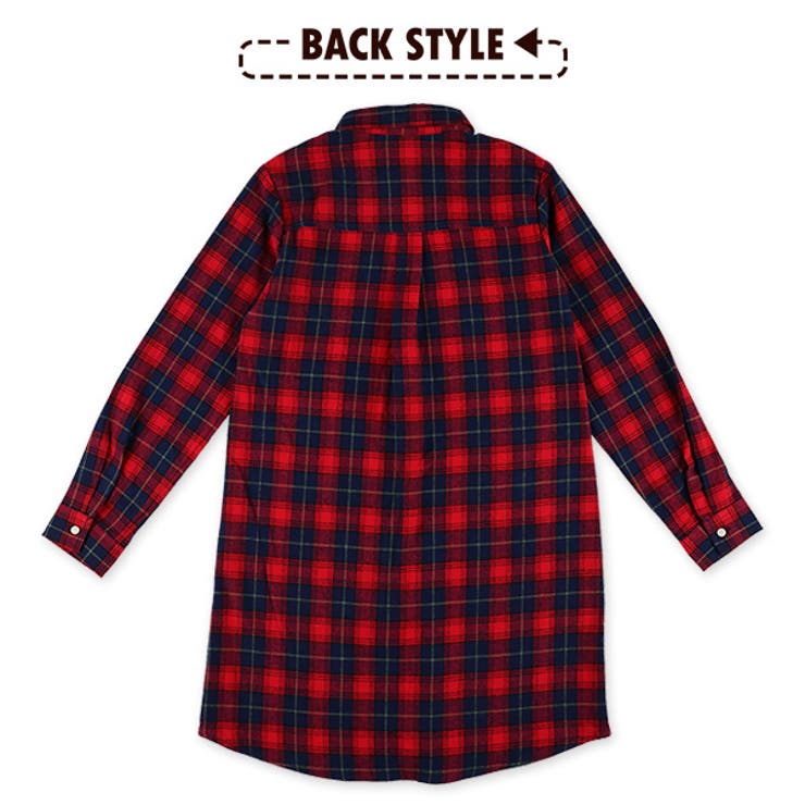 Efc チェック柄シャツワンピース 品番 Nmyk 西松屋 ニシマツヤ のキッズファッション通販 Shoplist ショップリスト
