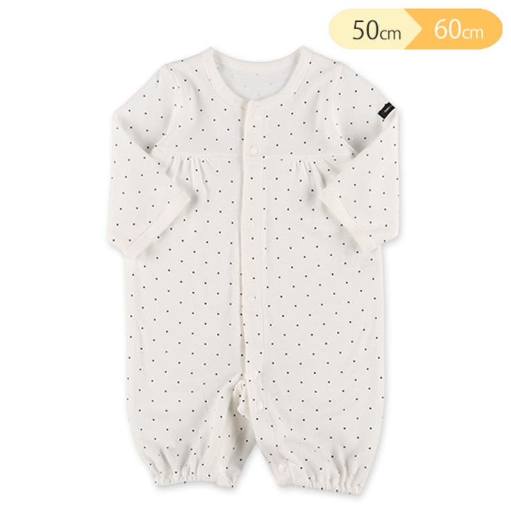 スムースベーシックドット柄長袖コンビドレス 品番 Nmyk 西松屋 ニシマツヤ のキッズファッション通販 Shoplist ショップリスト