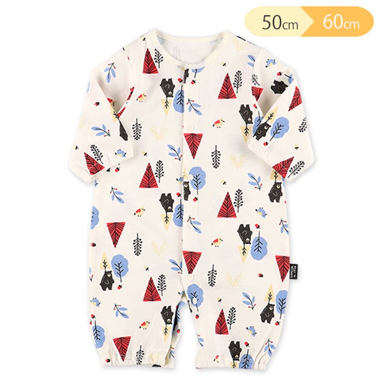 森のくま北欧風長袖コンビドレス 品番 Nmyk 西松屋 ニシマツヤ のキッズファッション通販 Shoplist ショップリスト