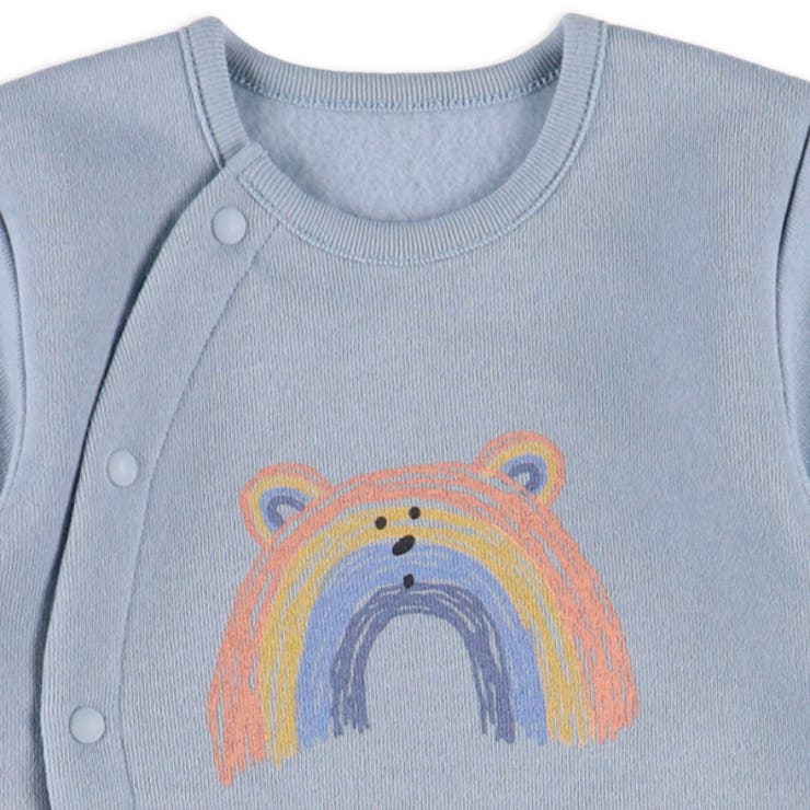 裏起毛虹くま長袖コンビドレス 品番 Nmyk 西松屋 ニシマツヤ のキッズファッション通販 Shoplist ショップリスト