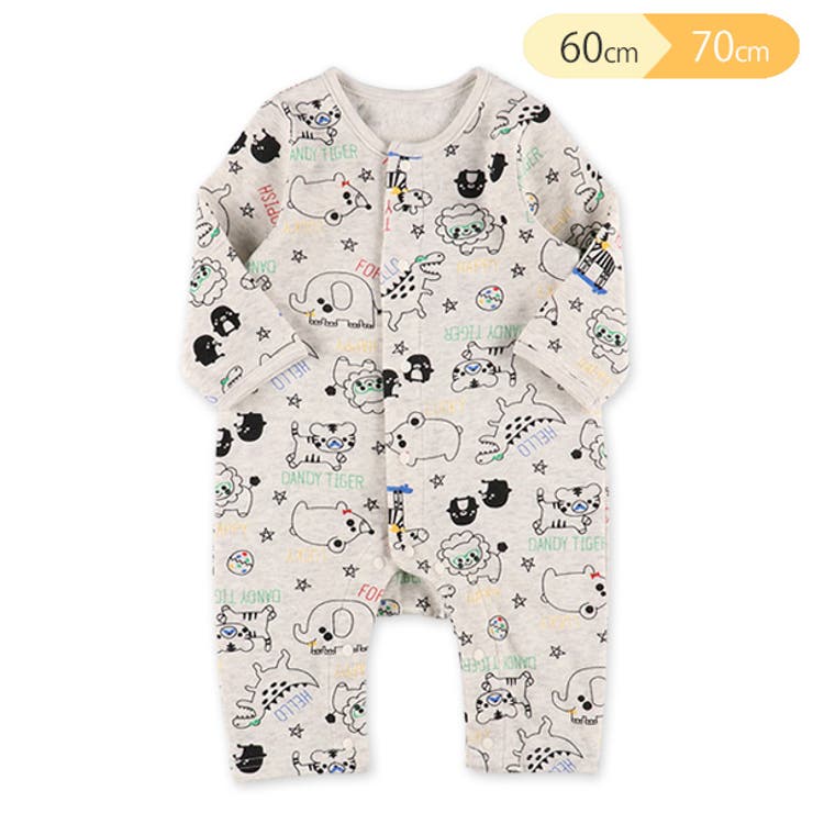 裏起毛線描きアニマル長袖プレオール 品番 Nmyk 西松屋 ニシマツヤ のキッズファッション通販 Shoplist ショップリスト