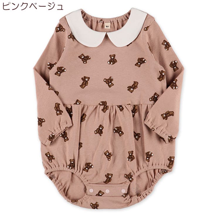 スムースくま総柄だるま長袖カバーオール 品番 Nmyk 西松屋 ニシマツヤ のキッズファッション通販 Shoplist ショップリスト