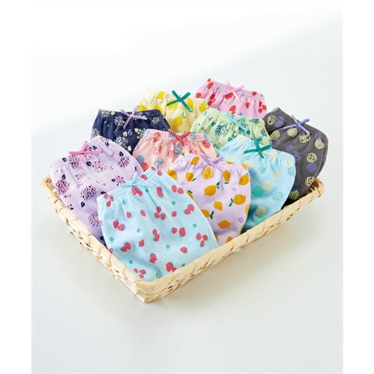 フレッシュ | 綿１００％プリント ゴムが肌側にあたらない深ばき丈ショーツ１０枚組 | nissen