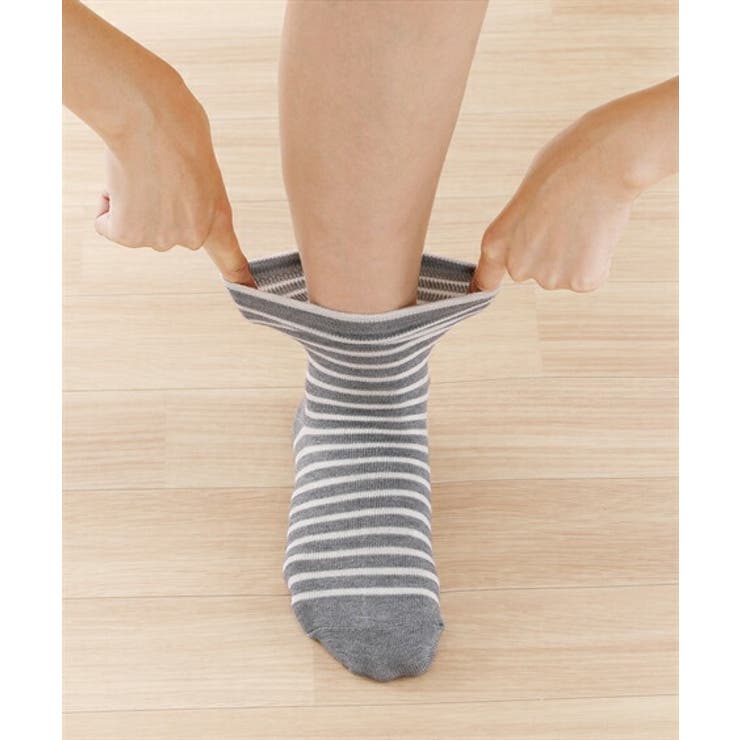 (22~25cm)ゆったりゴムなしベーシックソックス10足組 | nissen | 詳細画像4 