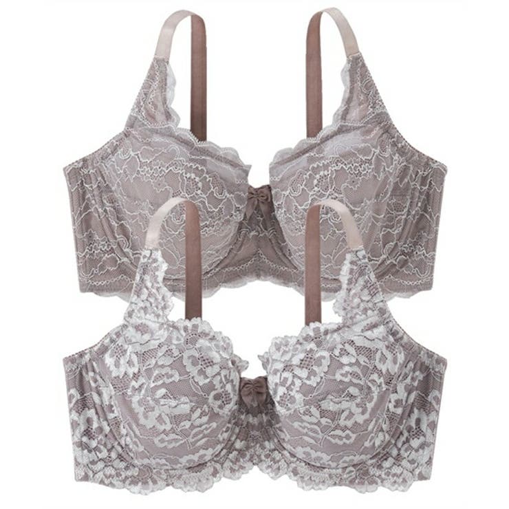 グレージュ×グレージュ | ブラジャー フルカップブラジャー２枚組 ( | nissen