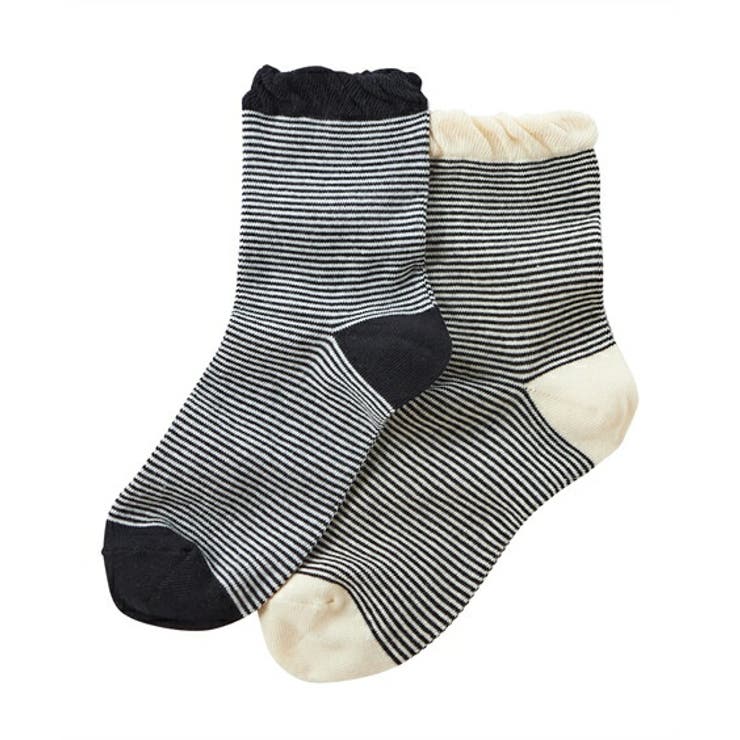 足口ゆったりベーシッククルーソックス１０足組 | nissen | 詳細画像16 