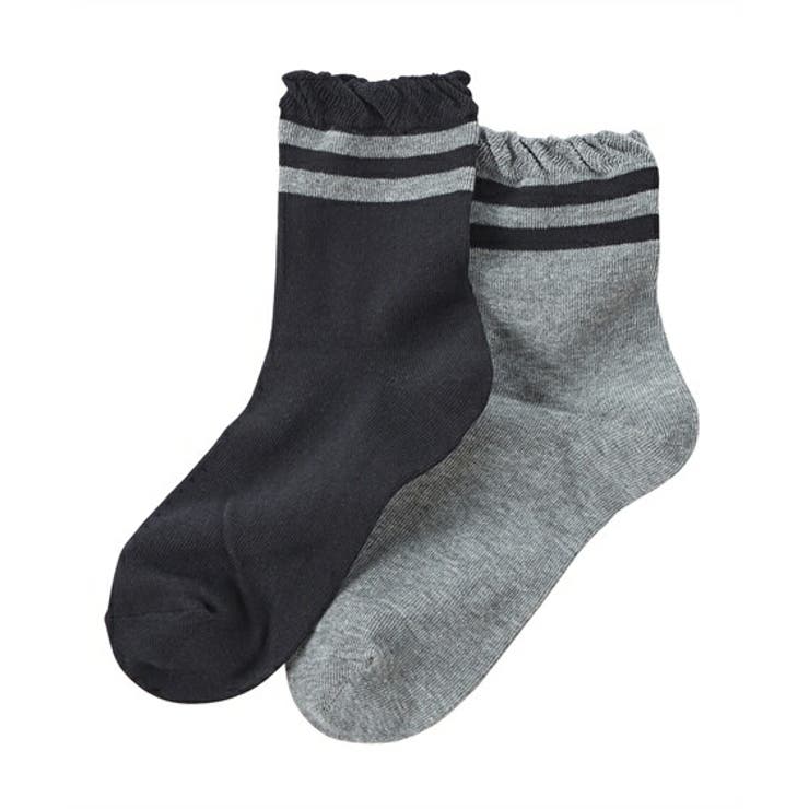 足口ゆったりベーシッククルーソックス１０足組 | nissen | 詳細画像17 