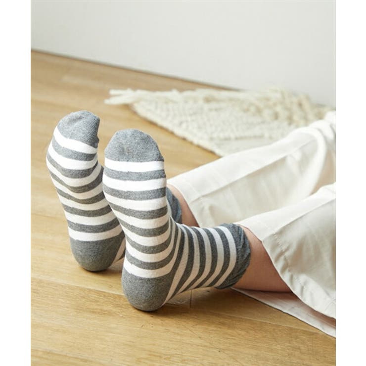 足口ゆったりベーシッククルーソックス１０足組 | nissen | 詳細画像18 