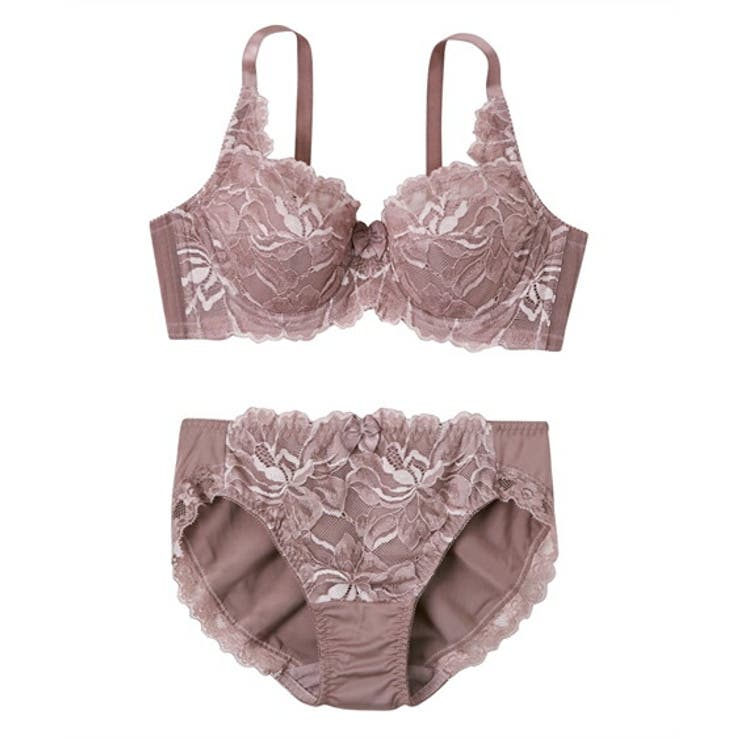 オールドローズ | ブラショーツセット フルカップブラジャー ショーツ | nissen