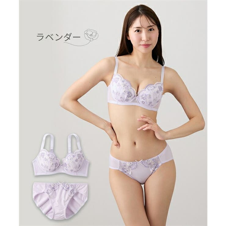 ブラショーツセット 小花柄 刺しゅう | nissen | 詳細画像10 