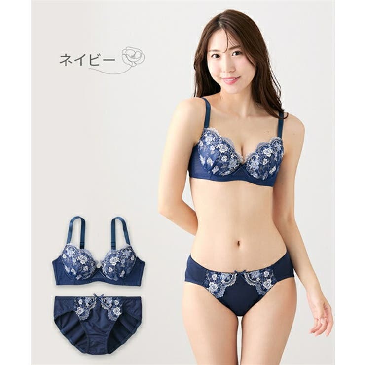 ブラショーツセット 小花柄 刺しゅう | nissen | 詳細画像11 