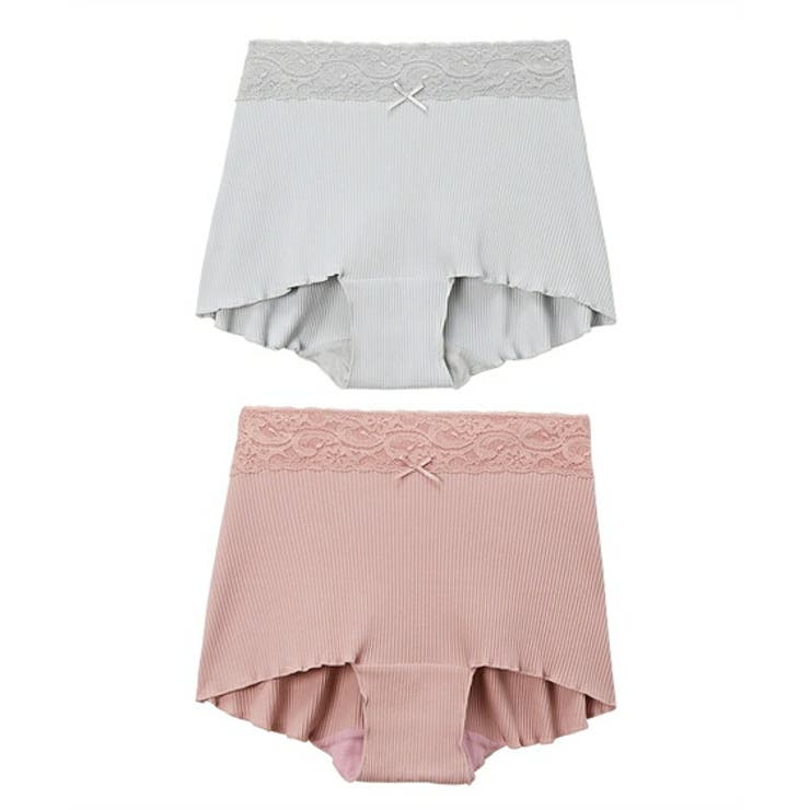 グレー+グレイッシュピンク(P) | ショーツ 大きいサイズ まるでＮＯパン | nissen