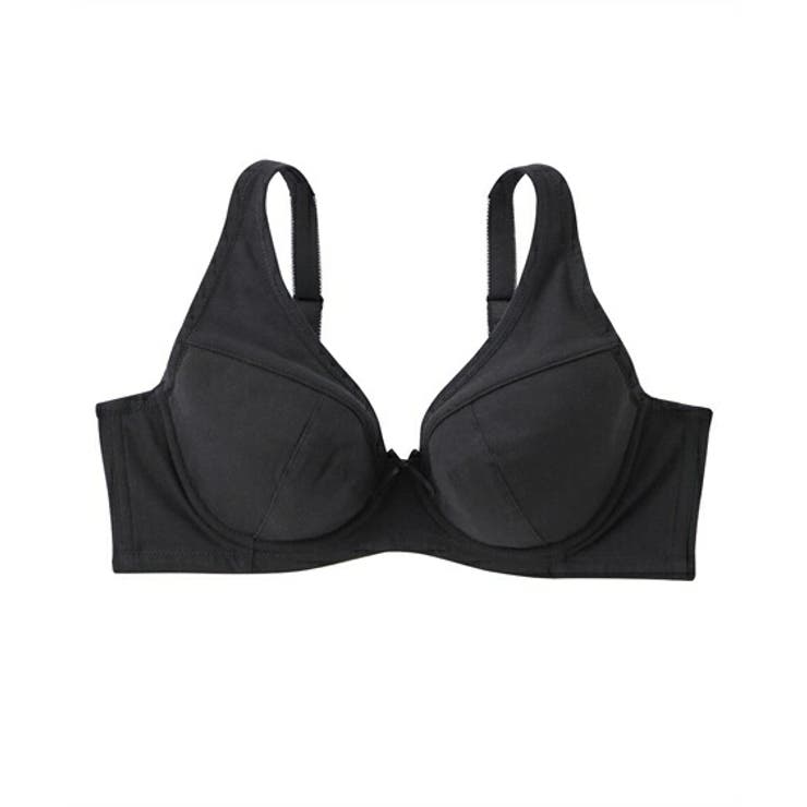 黒 | ブラジャー 素肌にやさしい 綿混 | nissen