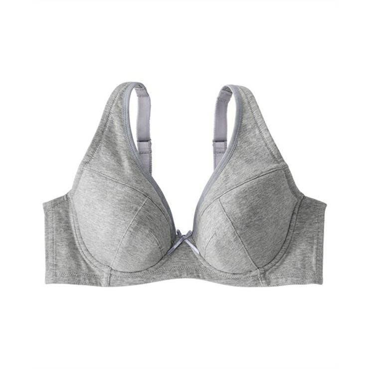 グレージュ杢 | ブラジャー 大きいサイズ 素肌に | nissen