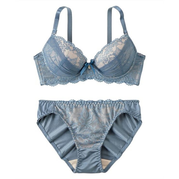 ブルー | ブラショーツセット ニッセン ヌーディカラー | nissen