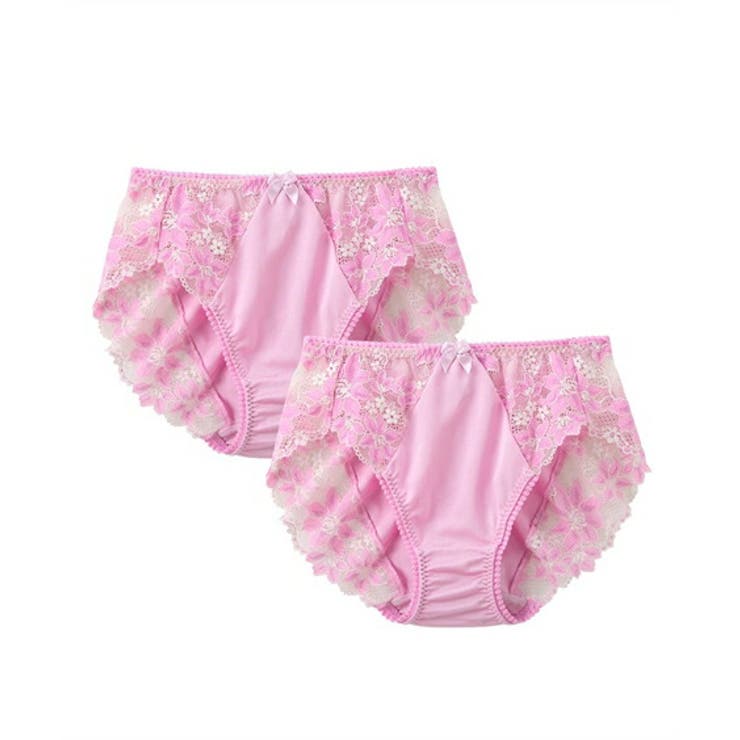 ライトピンク×ピンク | ショーツ 大きいサイズ ニッセン | nissen