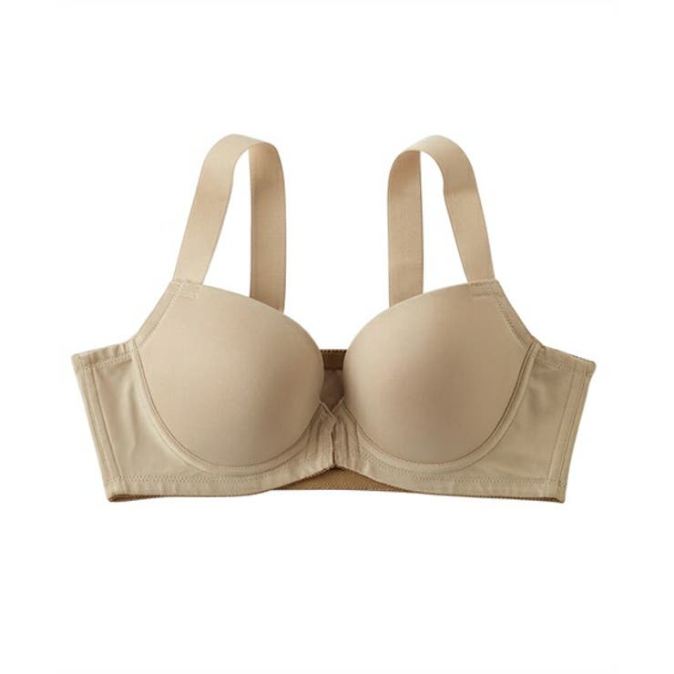 ベージュ | シームレス フロントホックブラジャー ふにゃんとfit | nissen