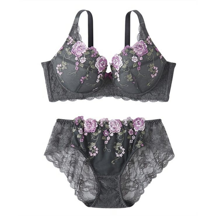 チャコールグレー | ブラショーツセット ニッセン 高嶺の | nissen