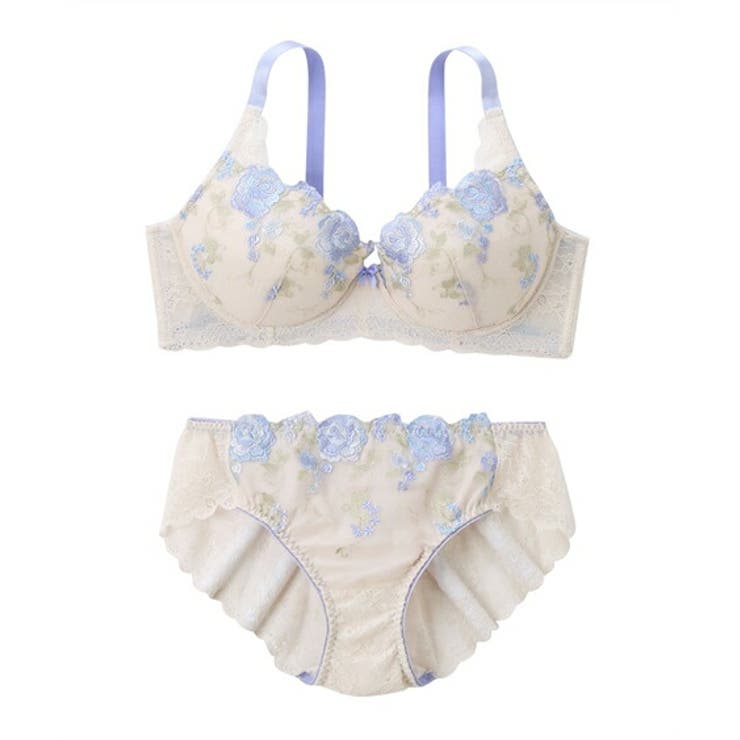 グレー×ブルー | ブラショーツセット ニッセン 高嶺の | nissen