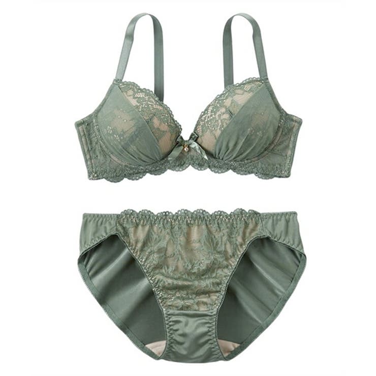 モスグリーン | ブラショーツセット ヌーディカラー ランジェリー | nissen