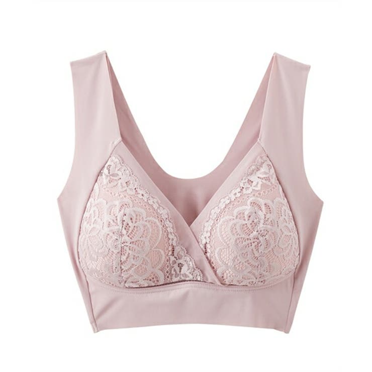 ピンク | ブラジャー ヘム ノンワイヤーブラジャー | nissen