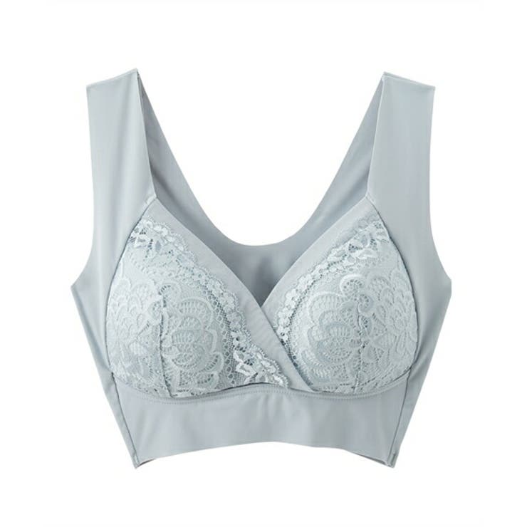 サックス | ブラジャー ヘム ノンワイヤーブラジャー | nissen